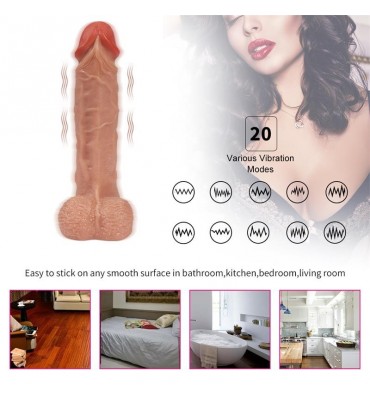 Vibrador y Rotador Realista Bronte 165 cm