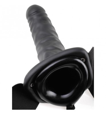 Fetish Fantasy Series Arnes Vibrador Hueco de 20 cm Negro