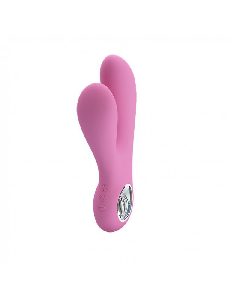 Vibrador Canrol USB Silicona Rosa Suave