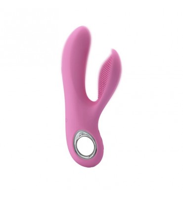 Vibrador Canrol USB Silicona Rosa Suave