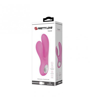 Vibrador Canrol USB Silicona Rosa Suave