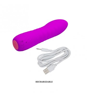 Vibrador Abner USB Silicona Purpura