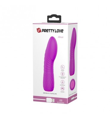 Vibrador Abner USB Silicona Purpura