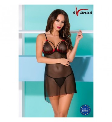 Cyra Chemise Rojo y Negro