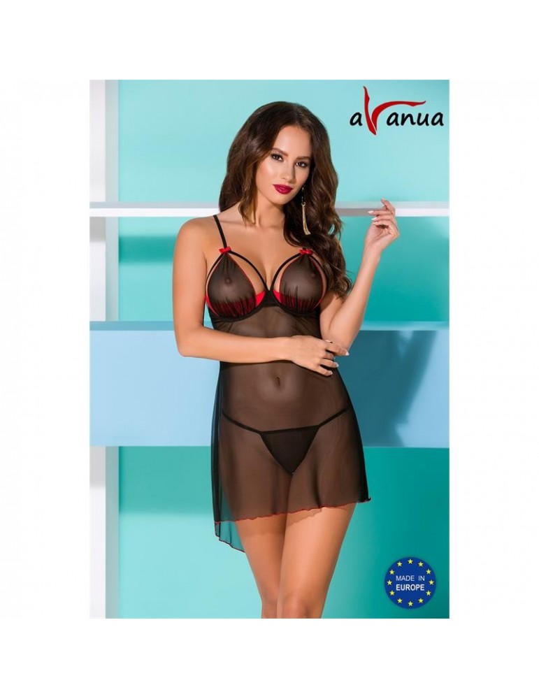 Cyra Chemise Rojo y Negro