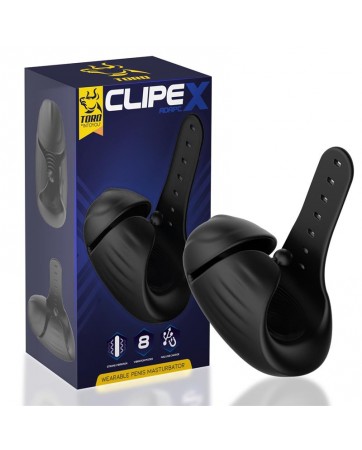 Clipex Masturbador Masculino Ajustable con Sistema de Clip Silicona Premium USB Magnetico
