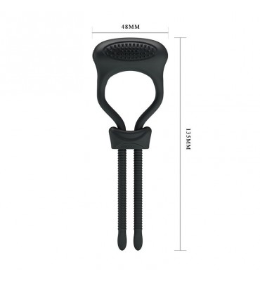Pretty Love Anillo Vibrador Curitis Color Negro