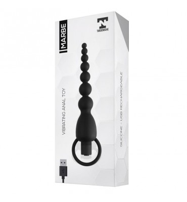 Marbe Cadena Anal con Vibracion USB Silicona