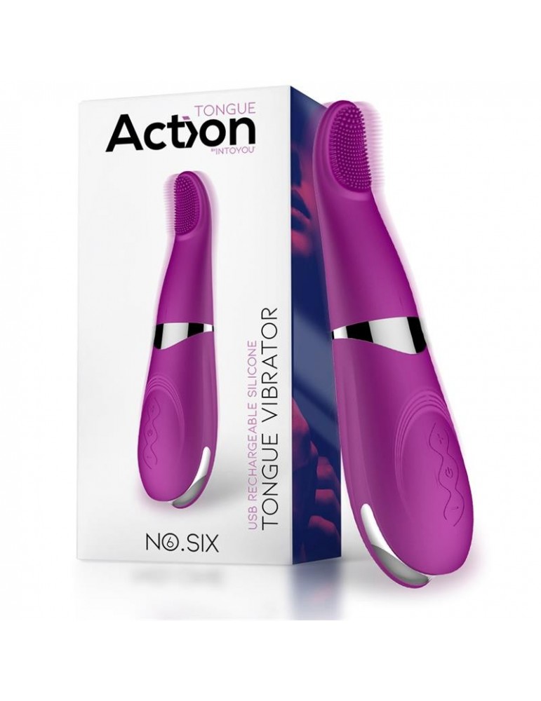 No Six Lengua Vibradora de Clitoris y Punto G USB Silicona