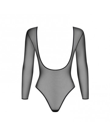B124 Body Semi Transparente Manga Larga