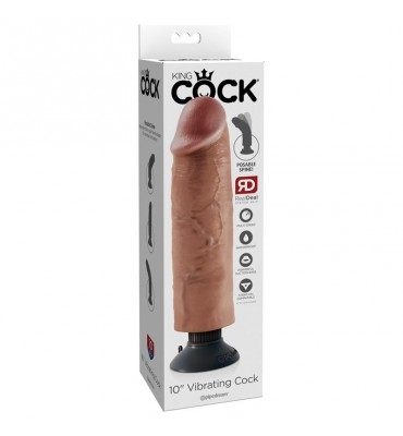 Vibrador Realista 10 Bronceado