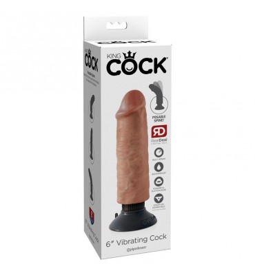 Vibrador Realista 6 Bronceado