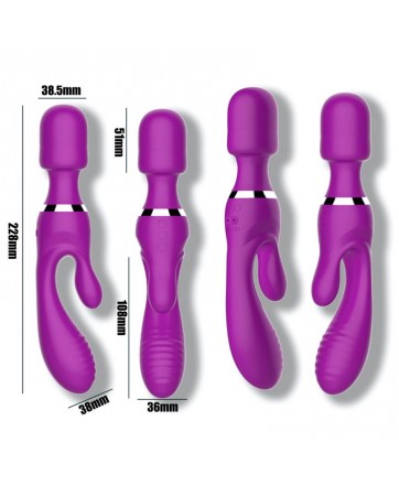 No Fifteen Vibrador y Masajeador 3 Motores Independientes