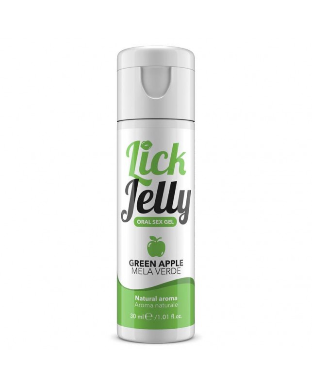 Lick Jelly Lubricante Comestible Base de Agua Manzana Verde 50 ml