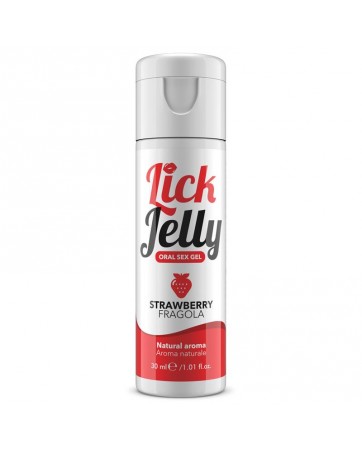 Lick Jelly Lubricante Comestible Base Agua Fresa 50 ml