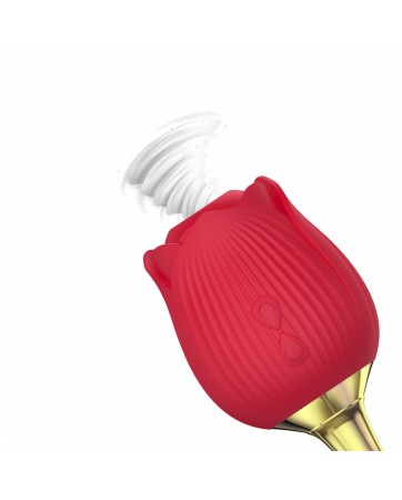 Martinella Succionador de Clitoris con Vibrador de Punto Hot Red