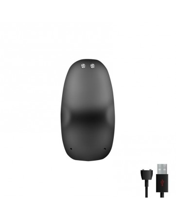 Asher Plug Anal con Control Remoto USB Magnetico Negro