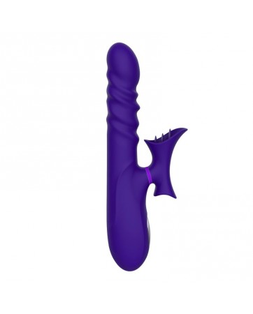 No Fourteen Vibrador Funcion Telescopica Ondulante y Lengua Alta Frecuencia Silicona Liquida USB