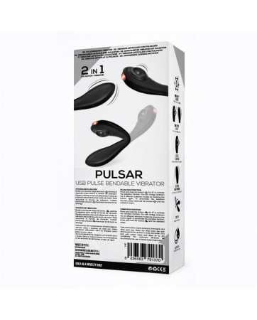 Pulsar Vibrador con Esqueleto Articulado Silicona USB