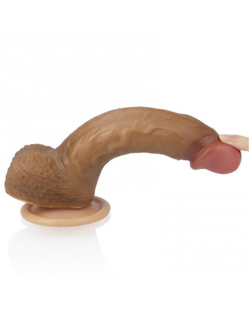 Dildo Nature 85 Silicona Liquida Marron