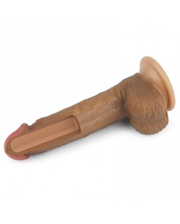 Dildo Nature 85 Silicona Liquida Marron