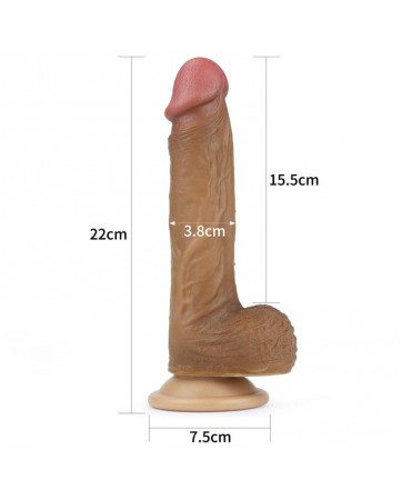 Dildo Nature 85 Silicona Liquida Marron