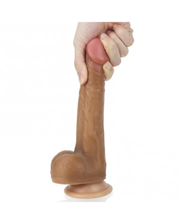 Dildo Nature 8 Silicona Liquida Marron