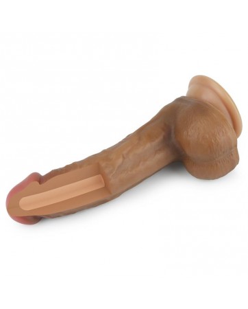 Dildo Nature 8 Silicona Liquida Marron