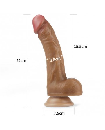 Dildo Nature 8 Silicona Liquida Marron