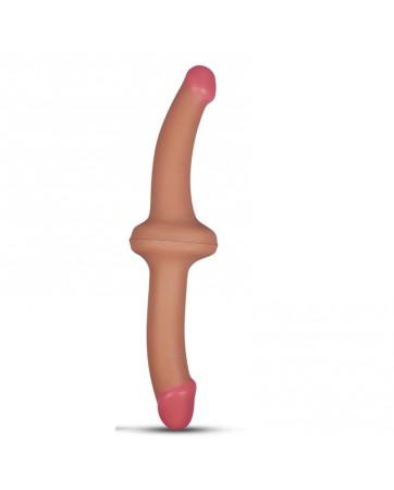 Dildo Doble 125 Silicona Liquida Natural