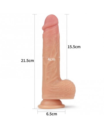 Dildo Nature Cock con Vibracion y Rotacion Liam Natural