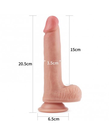 Dildo Nature 8 Silicona Liquida Natural