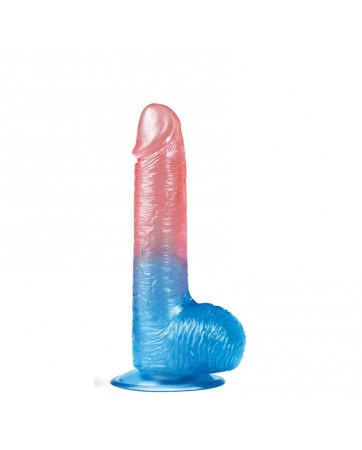 Dildo Dazzle Studs 75 Rosa y Azul