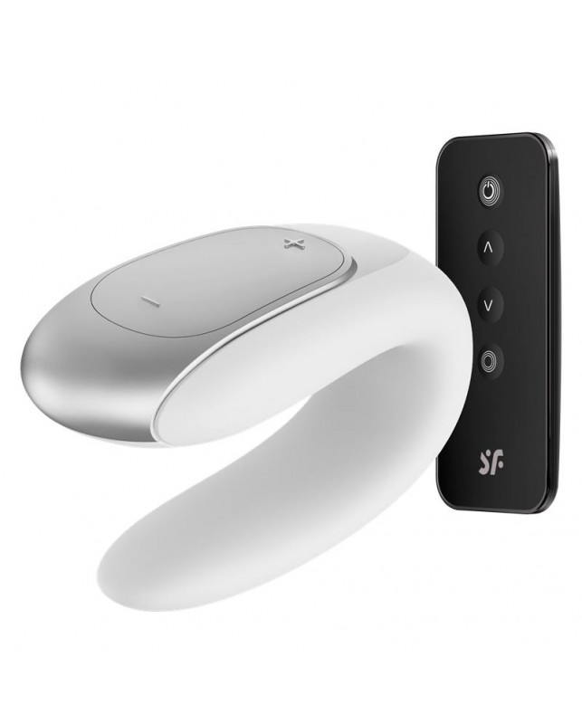 Double Fun Vibrador para Parejas con APP y Control Remoto Blanco