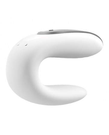 Double Fun Vibrador para Parejas con APP y Control Remoto Blanco