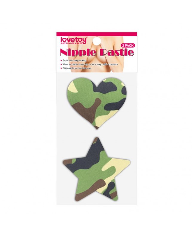 Pack Pezoneras Estrella y Corazon Camuflaje