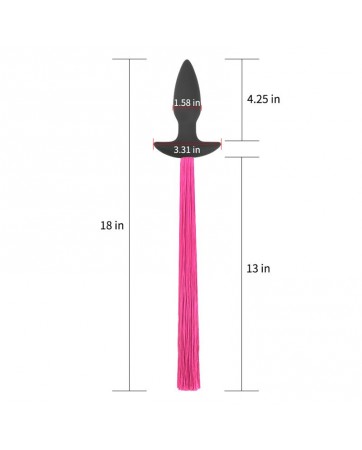 Plug Anal con Cola Pony Tail Rojo