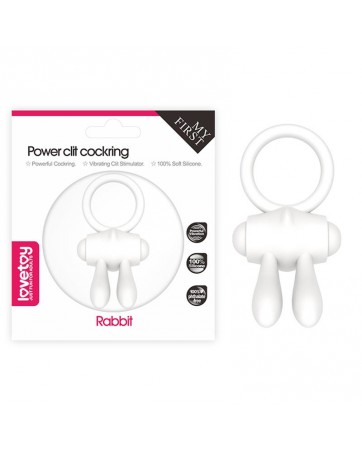 Anillo Vibrador Power Clit Blanco