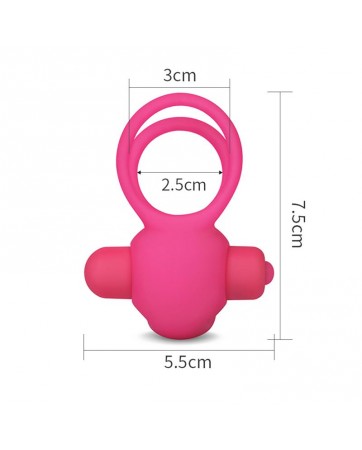 Anillo Vibrador Doble Power Clit Duo Rosa