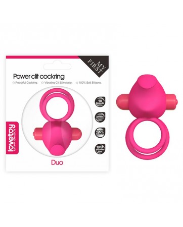 Anillo Vibrador Doble Power Clit Duo Rosa