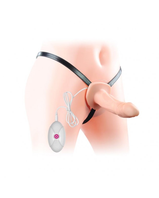 Arnes Unisex Pene Hueco con Vibracion