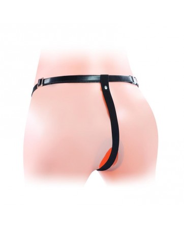 Arnes Unisex Pene Hueco con Vibracion