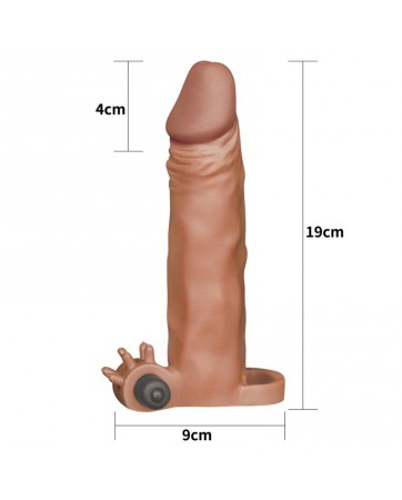 Funda para el Pene con vibracion Add 2 Pleasure X Tender Marron