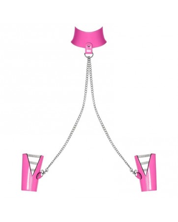 Lollypopy Collar con Esposas Rosa Chicle
