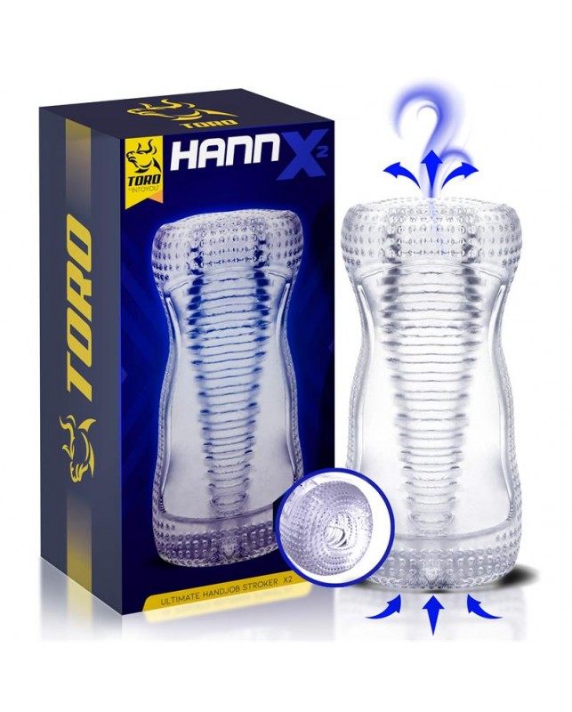 Hannx2 Masturbador Manual Ultimate Doble Salida 55