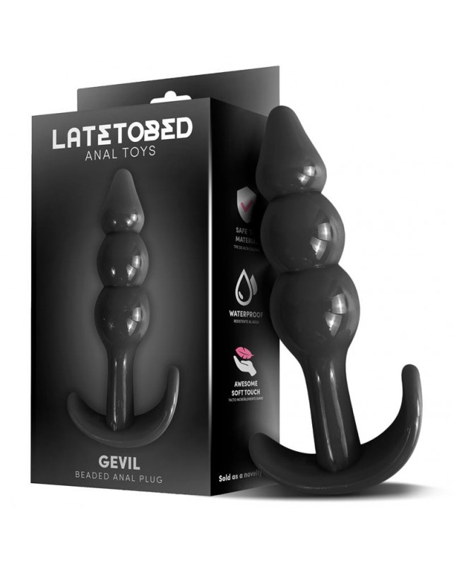 Gevil Plug Anal en Ancla Negro