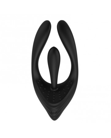 Trimer Estimulador Multifuncion para Parejas y Masturbacion USB Silicona Negro