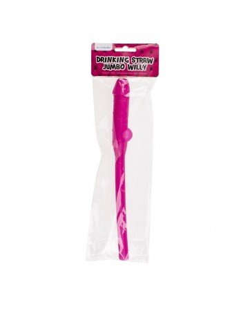 Pajita de Pene Jumbo 28 cm