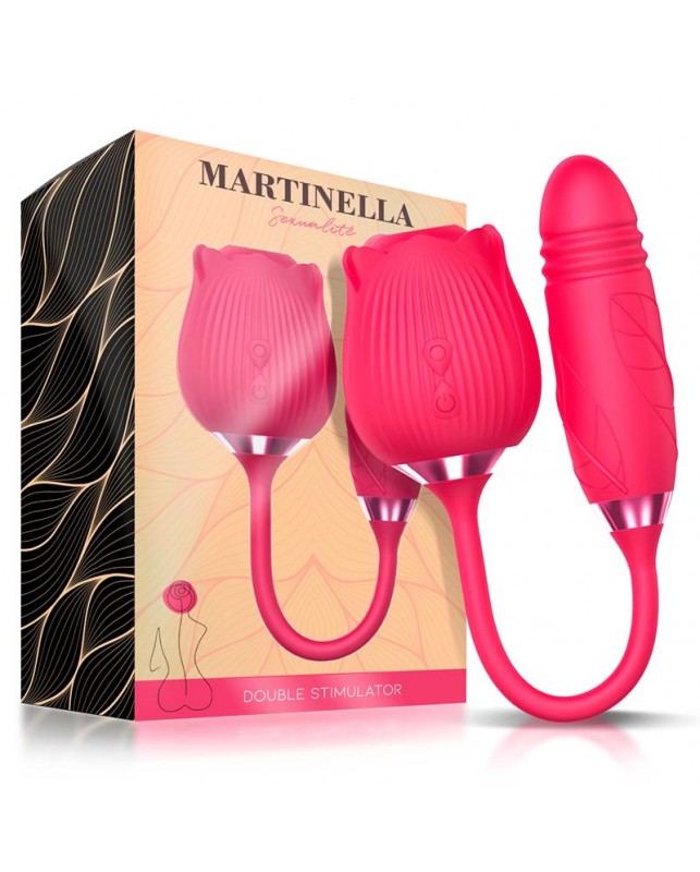 Martinella Estimulado de Clitoris Succion Vibracion y Movimiento Thrusting Silicone USB