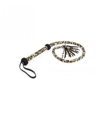Latigo arabe Cuero Leopardo 100cm